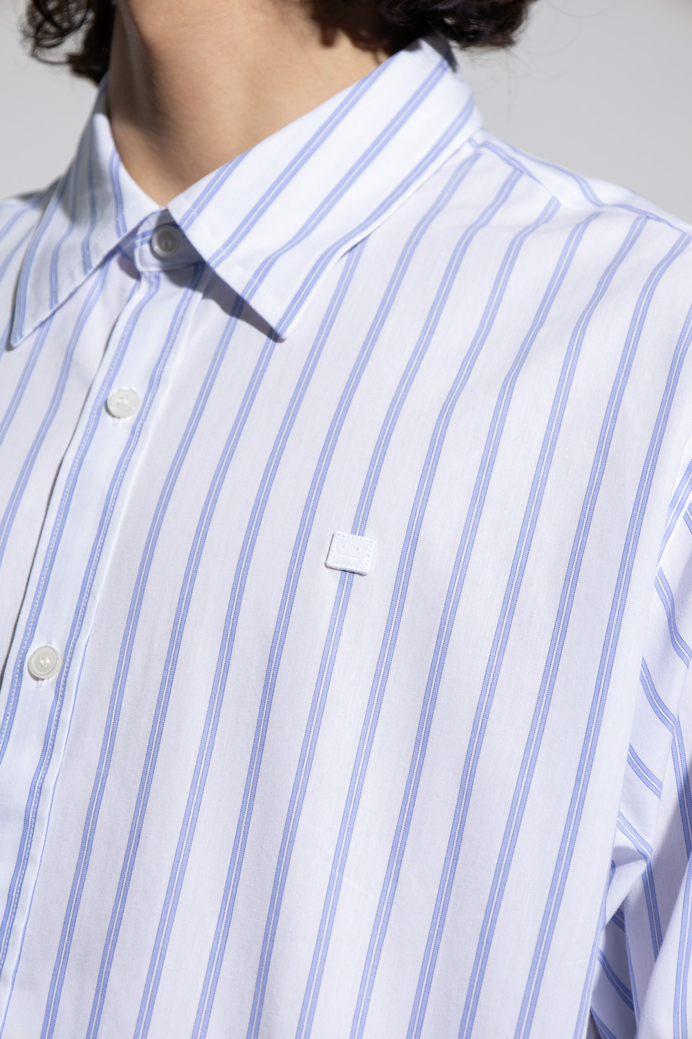 White Striped shirt Acne Studios - SchaferandweinerShops KR